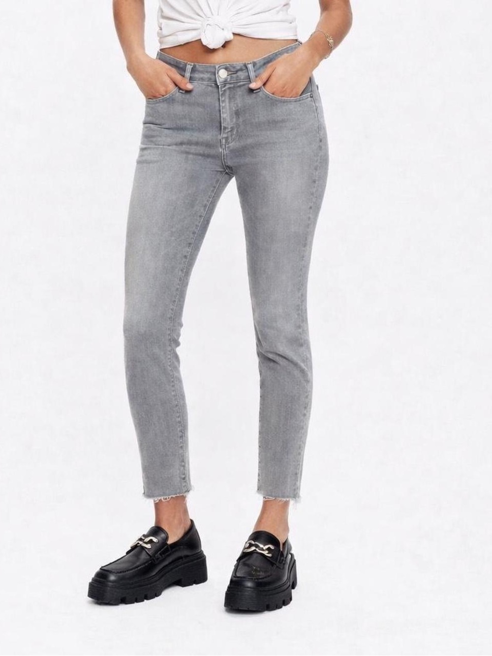 MOTHER Jeans The Looker Ankle Fray Size 29